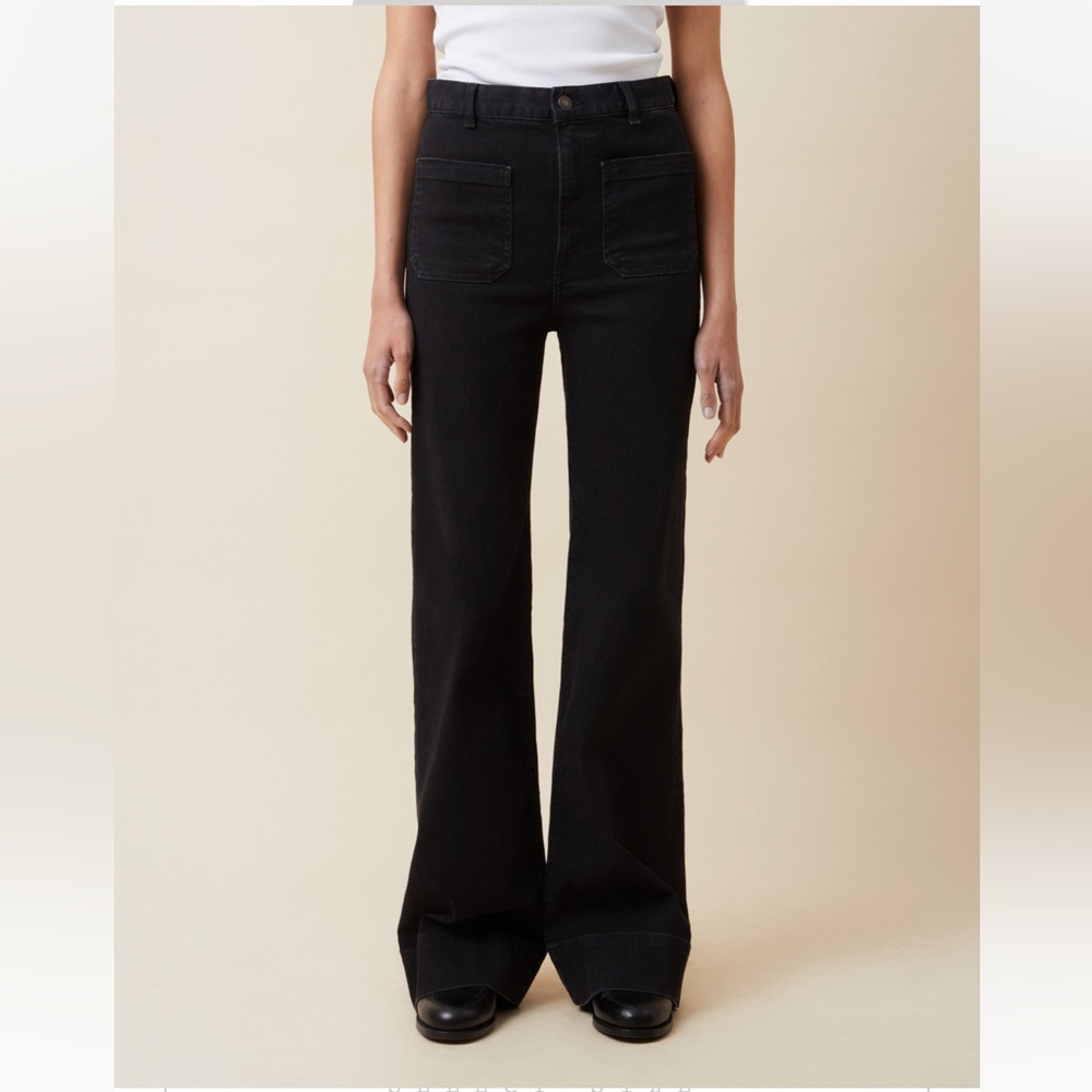 Jeanerica flared black jeans -size 24 - black